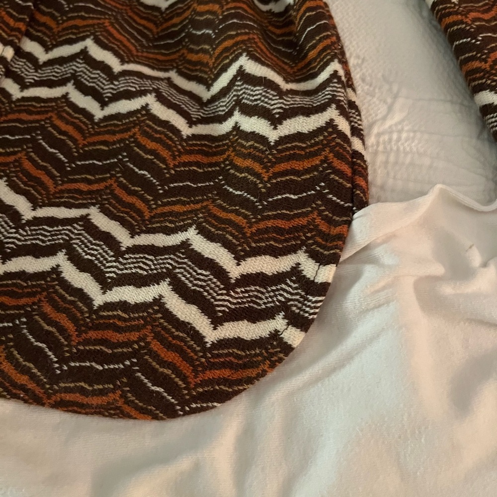 Vintage 1970s Multicolor Zigzag Patterned Jacket - image 3